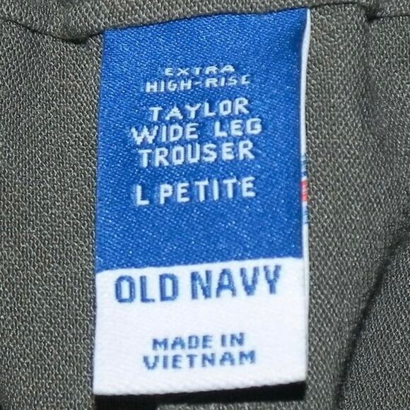 Old Navy Women's extra high rise Wide-Leg Trousers Olive Green Size L Petite - Picture 8 of 8